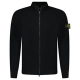 Stone Island Stretch RWS Wool Zip - Up Jumper in Black - Boinclo - Outlet Sale Under Retail