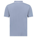 Stone Island Stripe Collar Polo T-Shirt Slim Fit Military Avio Blue - Boinclo - Outlet Sale Under Retail