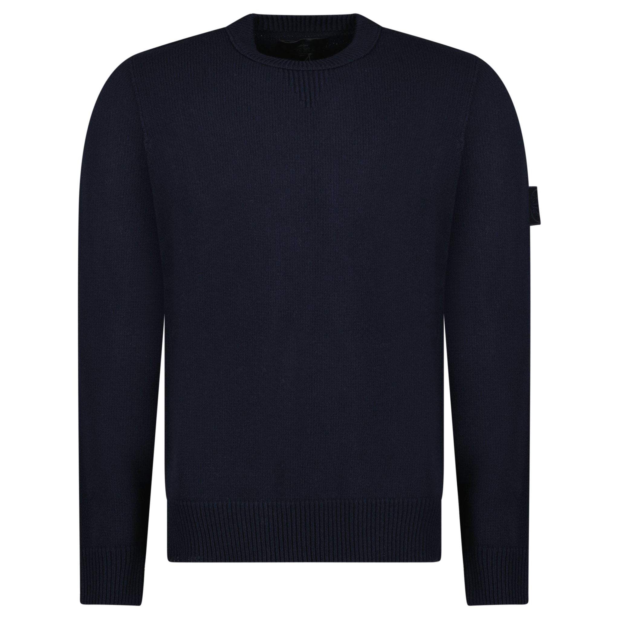 Stone Island Thick Ghost Badge Jumper Navy Outlet Sale Always