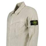 Stone Island Washed Cotton Long Sleeve Overshirt in Light Beige - Boinclo - Outlet Sale Under Retail