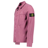 Stone Island Washed Cotton Long Sleeve Overshirt in Rosa Quartz - Boinclo - Outlet Sale Under Retail