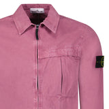 Stone Island Washed Cotton Long Sleeve Overshirt in Rosa Quartz - Boinclo - Outlet Sale Under Retail