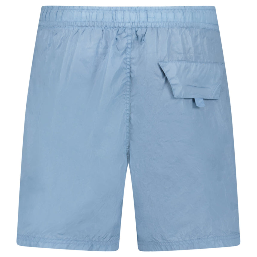 Stone Island Water Reactive Faded Camo Nylon Swim Shorts in Dust Blue - Boinclo - Outlet Sale Under Retail