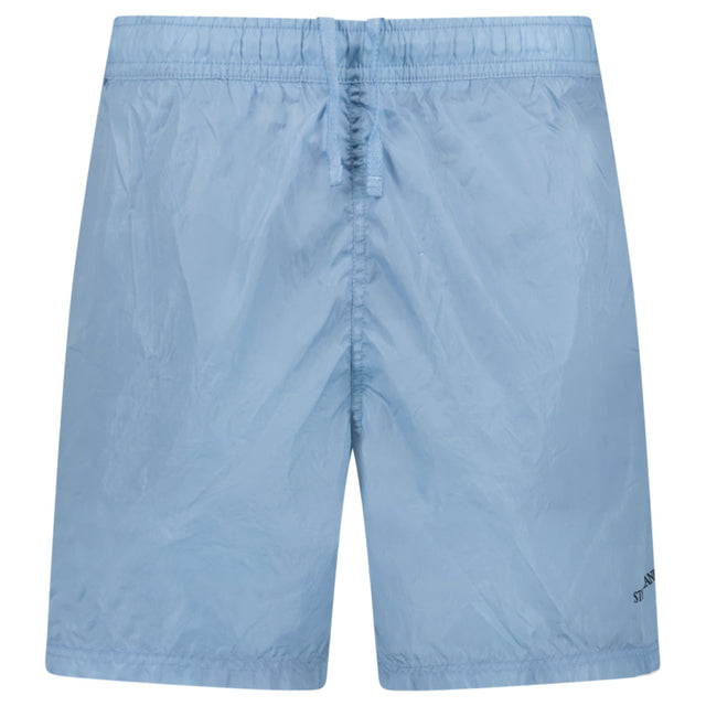 Stone Island Water Reactive Faded Camo Nylon Swim Shorts in Dust Blue - Boinclo - Outlet Sale Under Retail