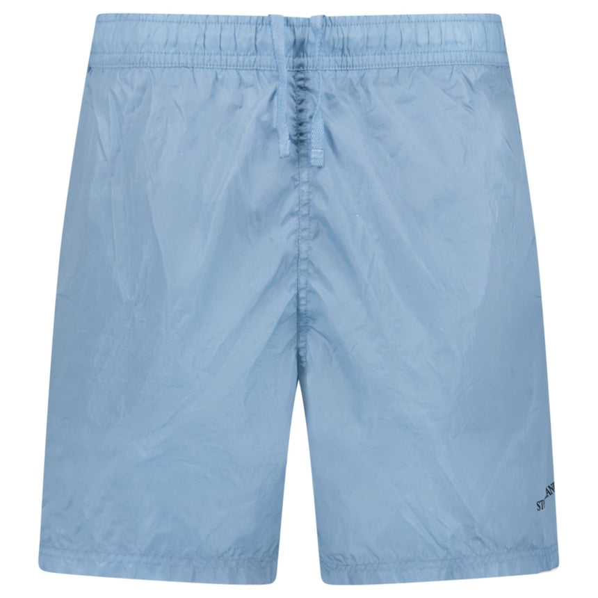 Stone Island Water Reactive Faded Camo Nylon Swim Shorts in Dust Blue - Boinclo - Outlet Sale Under Retail