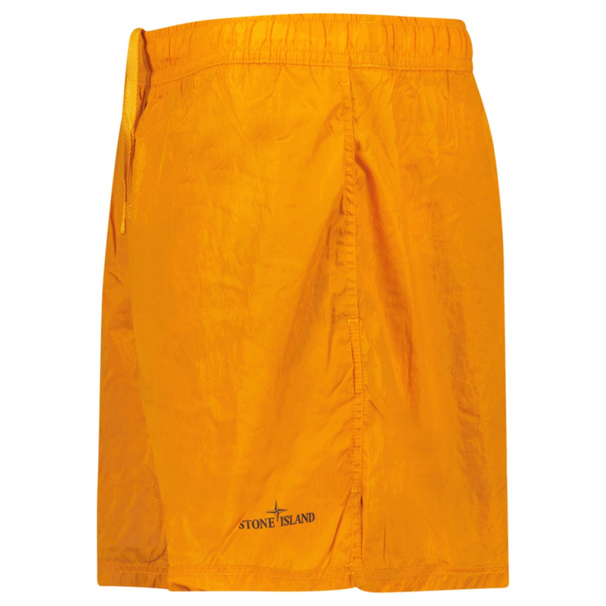 Stone Island Water Reactive Faded Camo Nylon Swim Shorts in Orange - Boinclo - Outlet Sale Under Retail
