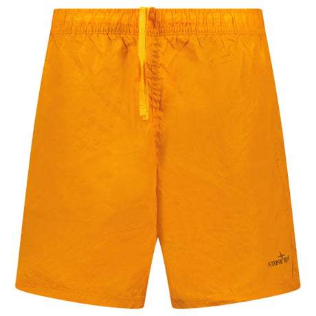 Stone Island Water Reactive Faded Camo Nylon Swim Shorts in Orange - Boinclo - Outlet Sale Under Retail