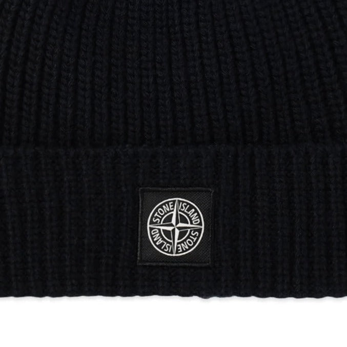 Stone Island Wool Beanie Hat Black - Boinclo - Outlet Sale Under Retail