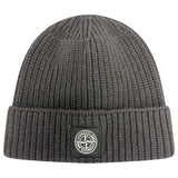 Stone Island Wool Beanie Hat Lead Grey - Boinclo - Outlet Sale Under Retail