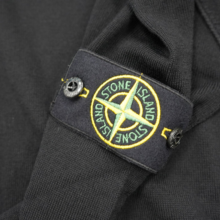 Stone Island Wool Polo - Shirt Black - Boinclo - Outlet Sale Under Retail