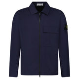 Stone Island Zip Panama Cotton Overshirt in Navy - Boinclo - Outlet Sale Under Retail