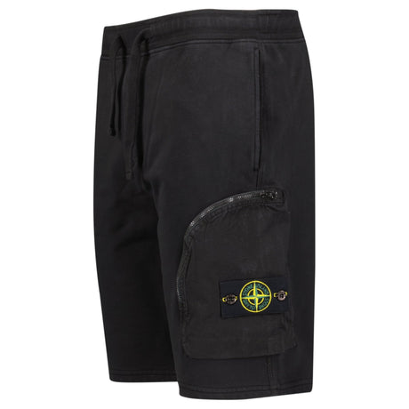 Stone Island Zip Pocket Cotton Shorts Black - Boinclo - Outlet Sale Under Retail