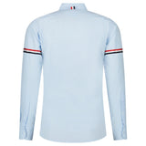 Thom Browne RWB Stripe Long - Sleeve Shirt in Light Blue (Pre - Loved) - Boinclo - Outlet Sale Under Retail