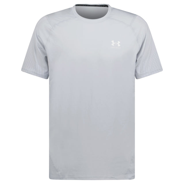 Under Armour HG Armour Fitted NVLTY Short Sleeve T-Shirt Grey - Boinclo - Outlet Sale Under Retail