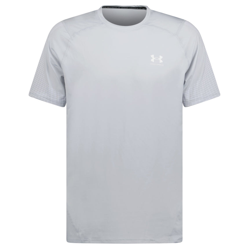 Under Armour HG Armour Fitted NVLTY Short Sleeve T-Shirt Grey - Boinclo - Outlet Sale Under Retail