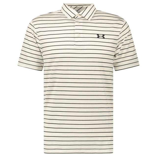 Under Armour Playoff Golf 2.0 Tour Stripe Polo in White/Black - Boinclo - Outlet Sale Under Retail