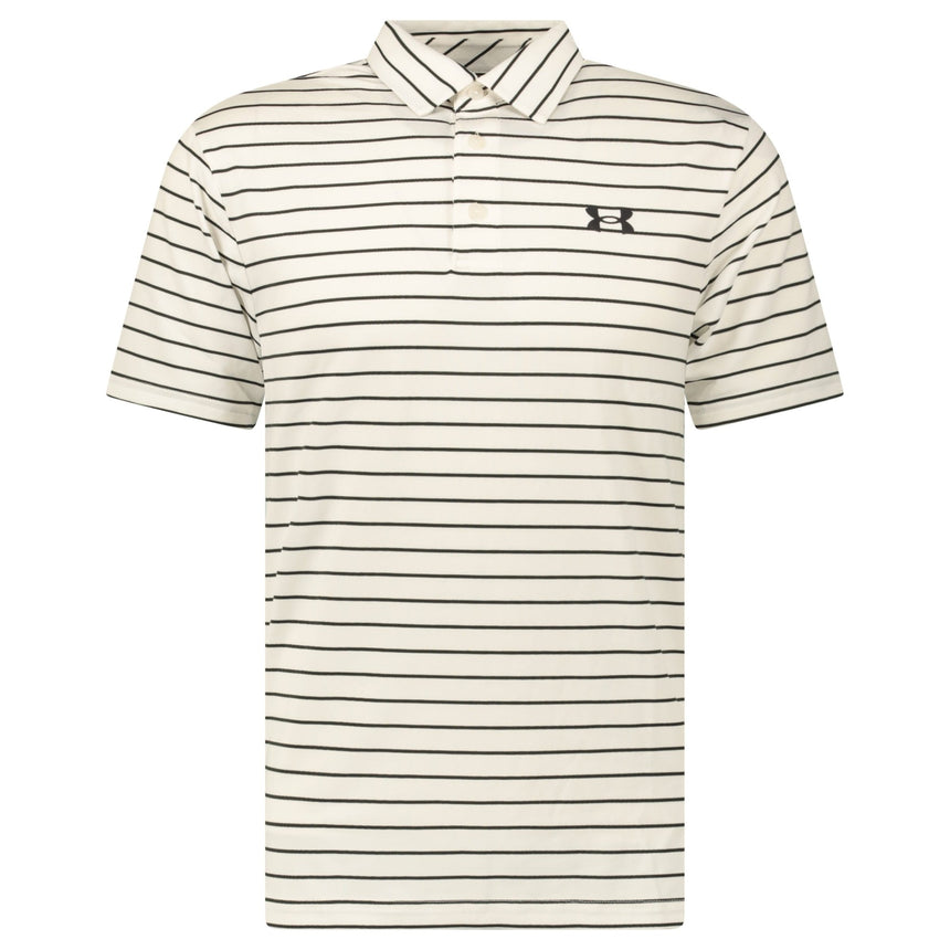 Under Armour Playoff Golf 2.0 Tour Stripe Polo in White/Black - Boinclo - Outlet Sale Under Retail