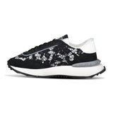 Valentino Garavani Mesh Lace Runner Trainers Black & White - Boinclo - Outlet Sale Under Retail
