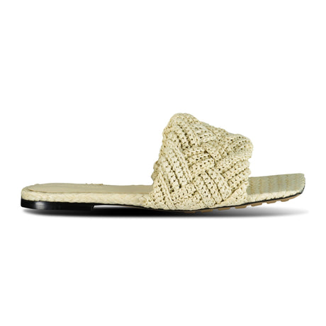 (Womens) Bottega Veneta Lido Flat Sandals Beige - Boinclo ltd - Outlet Sale Under Retail