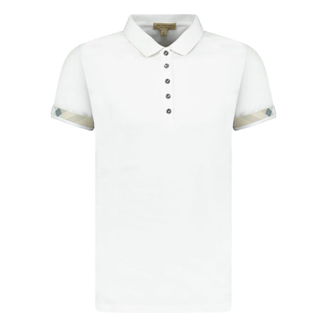 (Womens) Burberry 'Garrone' Polo Shirt White - Boinclo ltd - Outlet Sale Under Retail