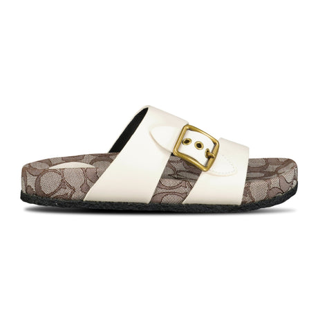 (Womens) COACH Addison Sandals Chalk White - Boinclo ltd - Outlet Sale Under Retail