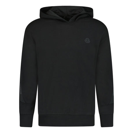 (Womens) Moncler Black Logo Ribbon Hoodie Black - Boinclo ltd - Outlet Sale Under Retail