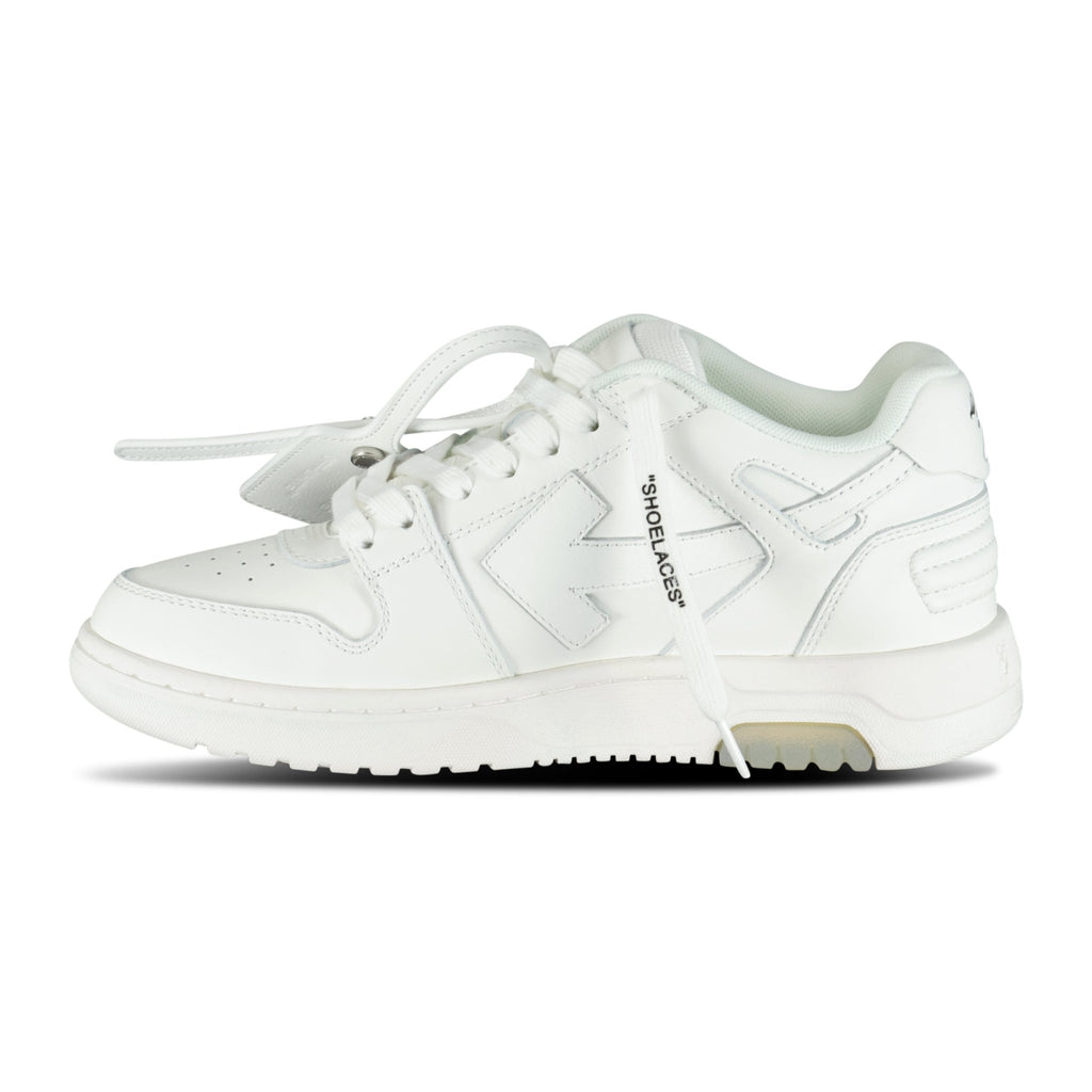 (Womens) Off-White Out Of Office Calf Leather Trainers White - Boinclo ltd - Outlet Sale Under Retail