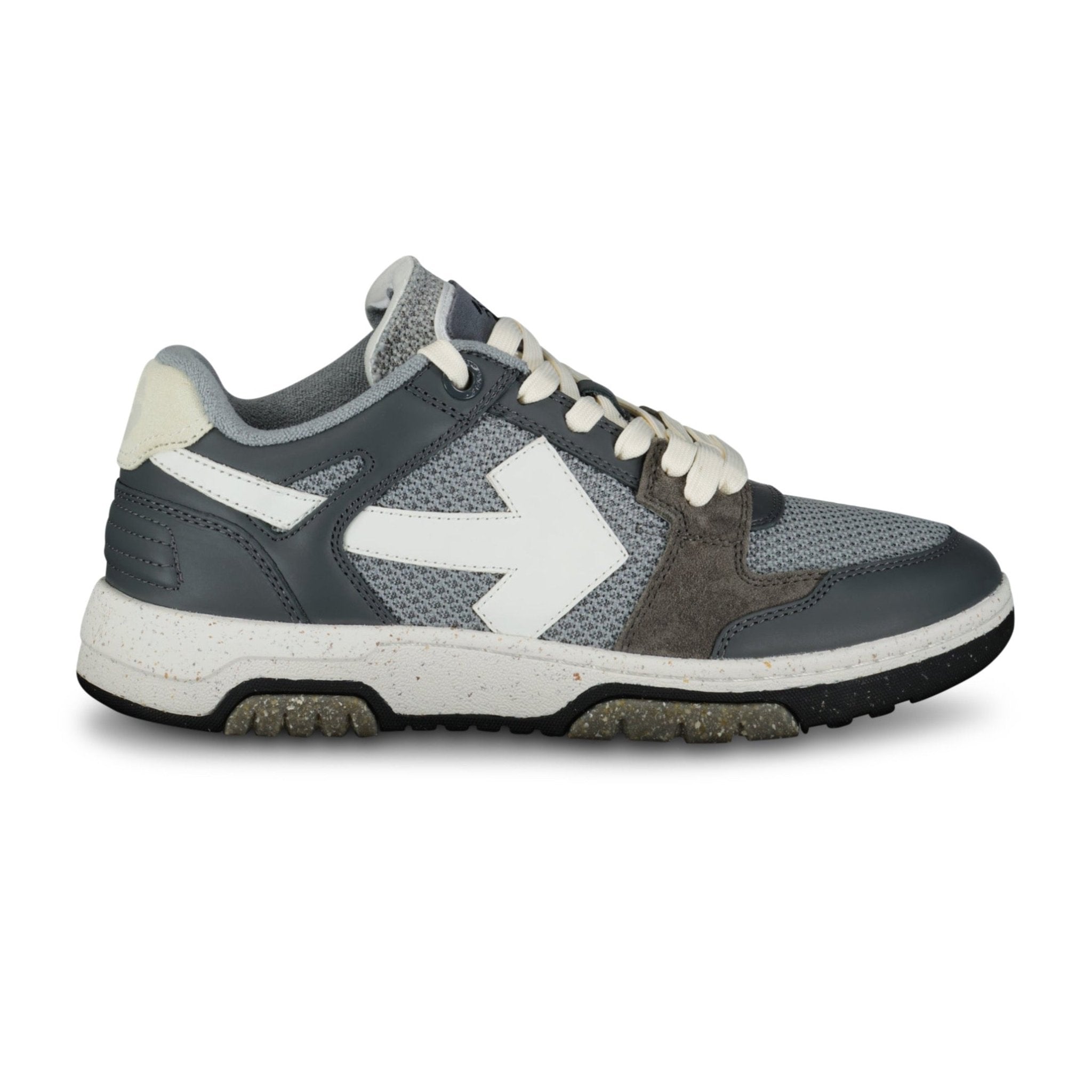 (Womens) OFF-WHITE OUT OF OFFICE LOW MESH TRAINERS GREY