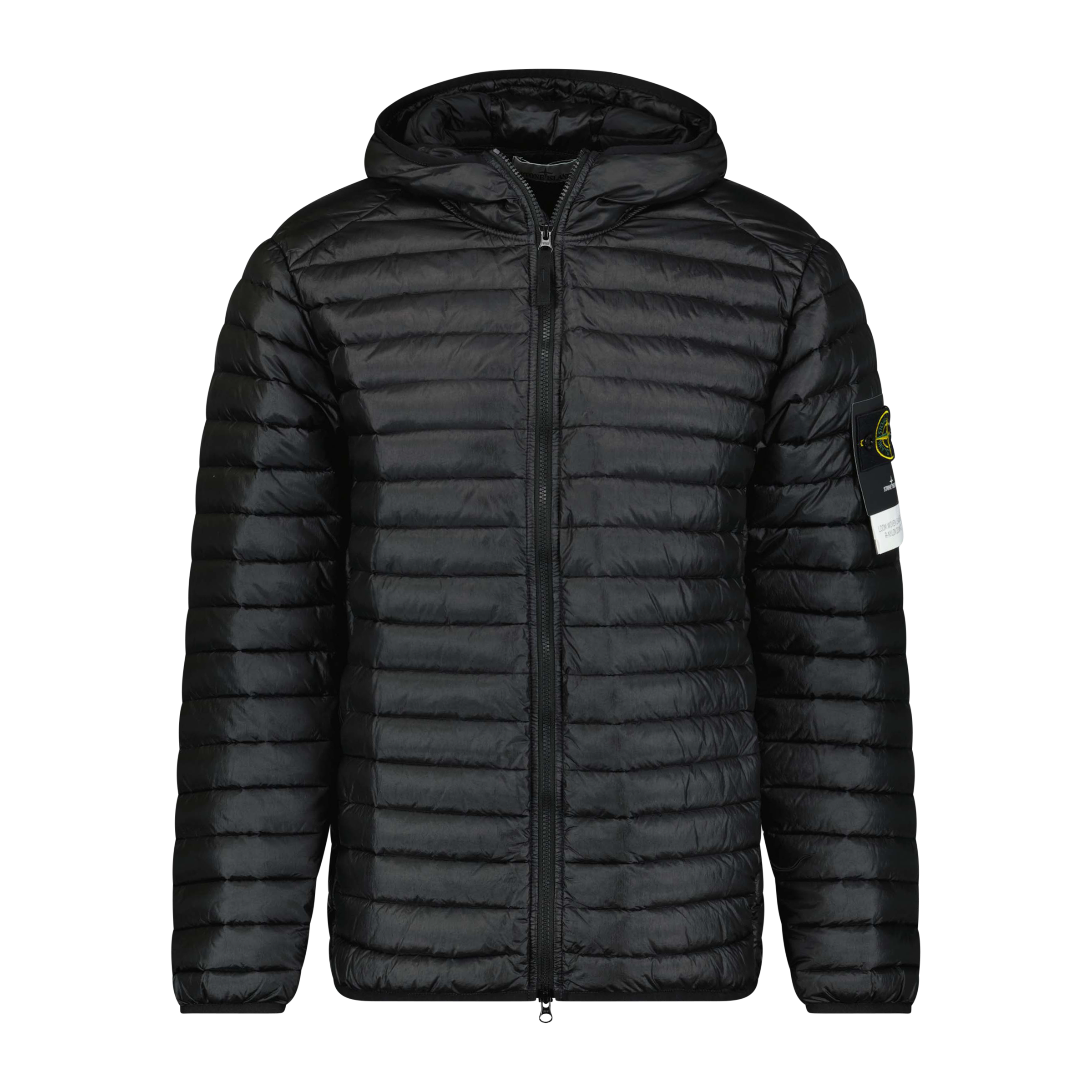 Stone Island Loom Woven Down Chambers Stretch Nylon Tc Jacket Black Outlet Sale Always Under Retail Boinclo