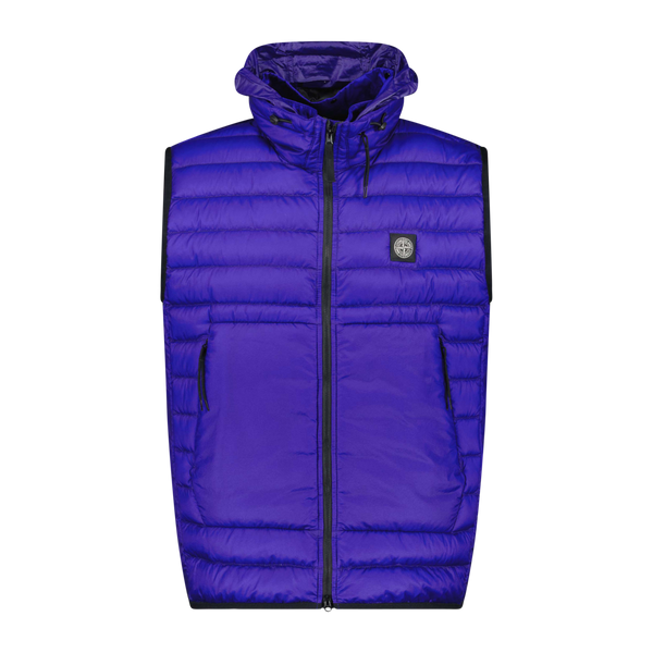 Stone Island Nylon Patch Logo Gilet Blue Boinclo ltd Outlet Sale