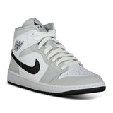 Air Jordan 1 Mid Light Smoke Grey Trainers - Boinclo ltd - Outlet Sale Under Retail