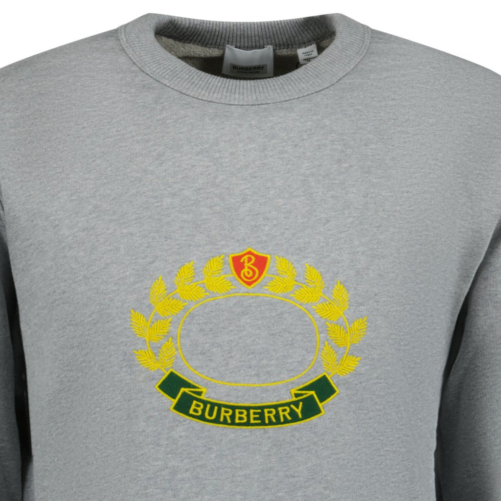Burberry Addiscombe Crest Logo Sweatshirt Grey - Boinclo ltd - Outlet Sale Under Retail