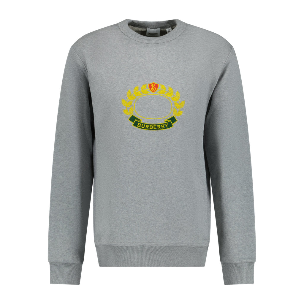 Burberry Addiscombe Crest Logo Sweatshirt Grey - Boinclo ltd - Outlet Sale Under Retail