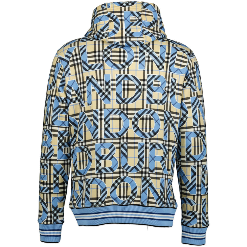 Burberry Check Logo Print Cotton Sweatshirt Yellow & Blue - Boinclo ltd - Outlet Sale Under Retail