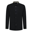 Burberry Classic Check Neck Cambridge Shirt Black - Boinclo ltd - Outlet Sale Under Retail