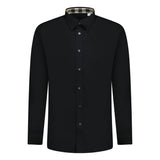 Burberry Classic Check Neck Cambridge Shirt Black - Boinclo ltd - Outlet Sale Under Retail