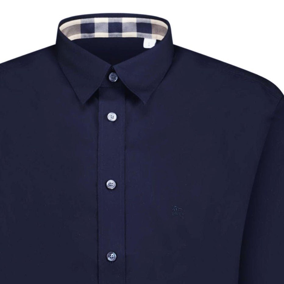 Burberry Classic Check Neck Cambridge Shirt Navy - Boinclo ltd - Outlet Sale Under Retail