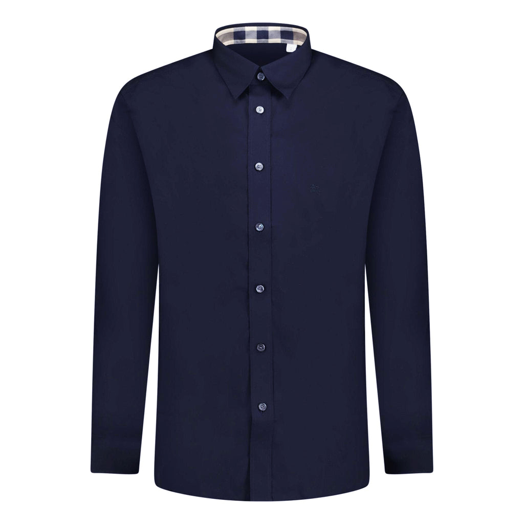 Burberry Classic Check Neck Cambridge Shirt Navy - Boinclo ltd - Outlet Sale Under Retail
