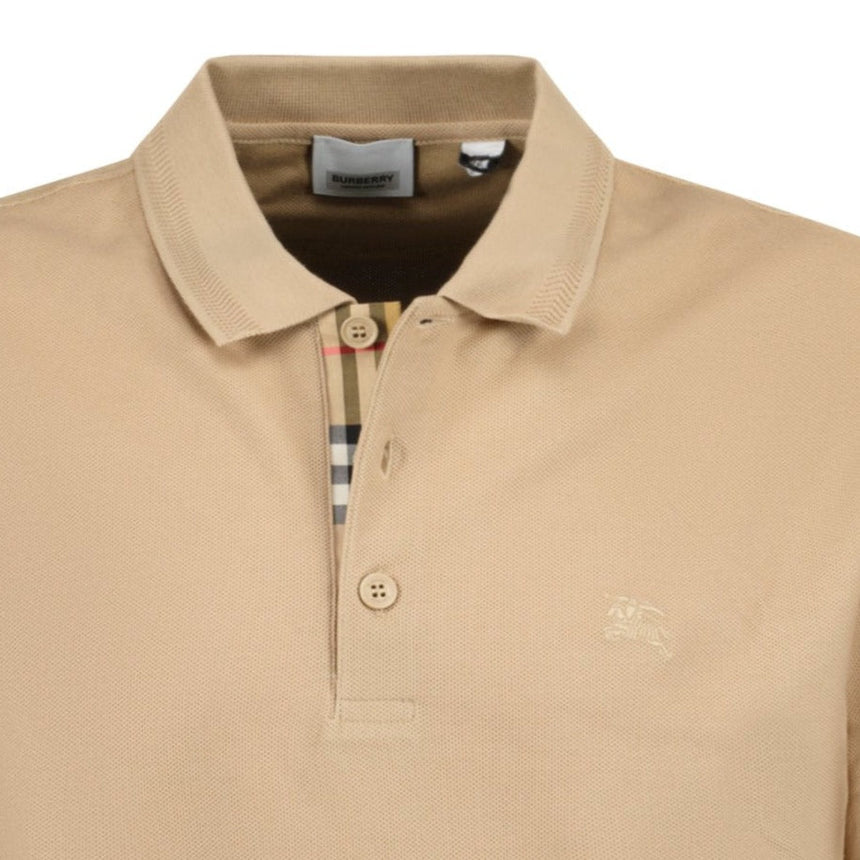 Burberry 'Eddie' Long Sleeved Polo-Shirt Brown - Boinclo ltd - Outlet Sale Under Retail