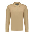 Burberry 'Eddie' Long Sleeved Polo-Shirt Brown - Boinclo ltd - Outlet Sale Under Retail