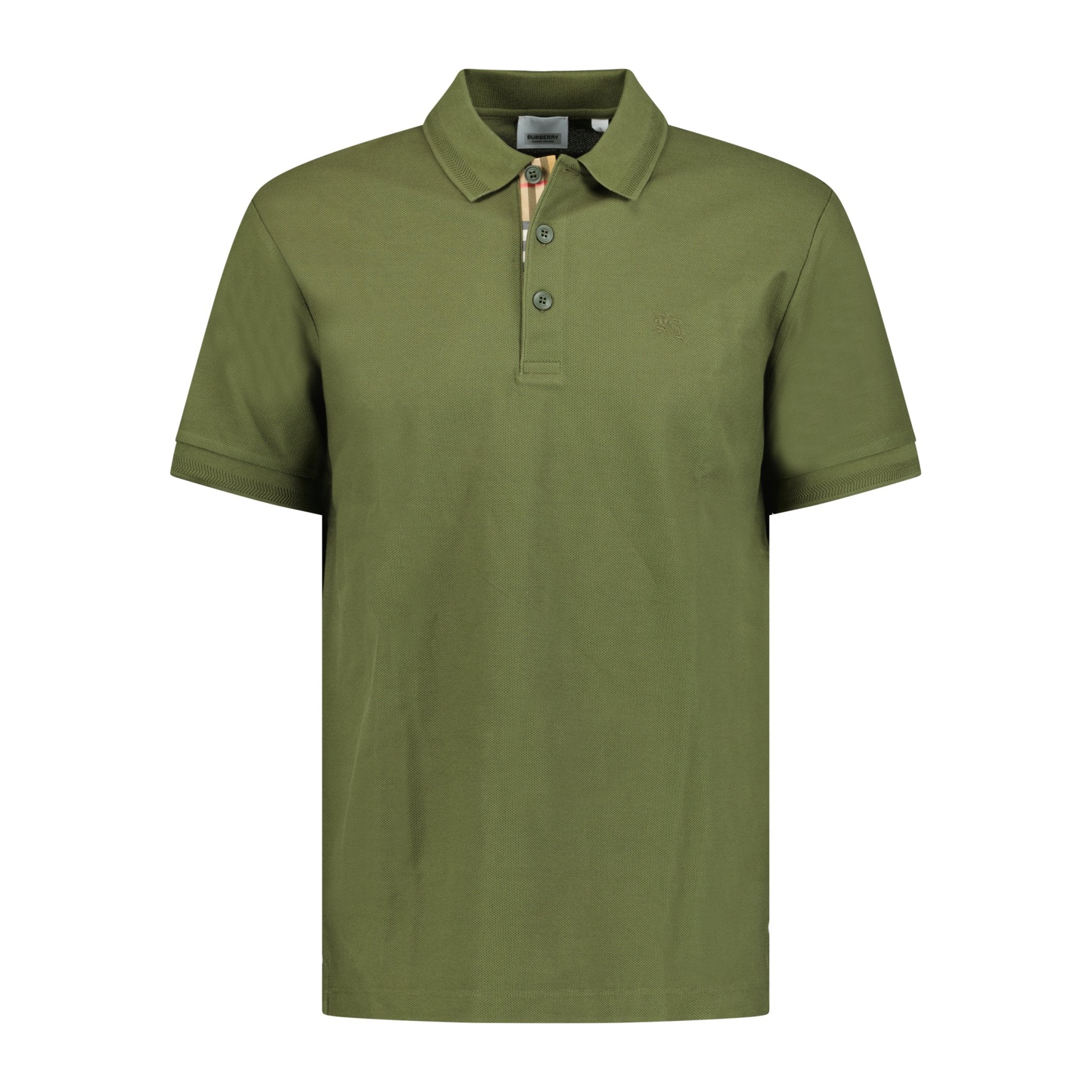 Embroidered Shirts Burberry T Shirt Green Burberry 'Eddie' Polo