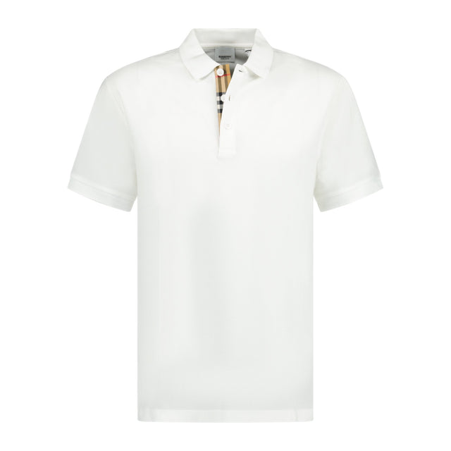 Burberry 'Eddie' Polo-Shirt White Outlet Sale Always Under