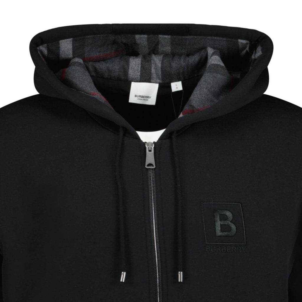 Burberry 'Fordson' Check Hoodie Sweatshirt Black - Boinclo ltd - Outlet Sale Under Retail