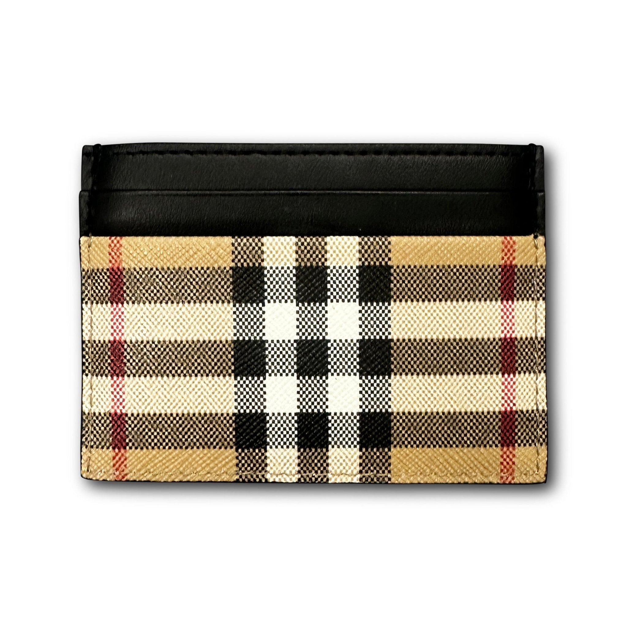 Burberry check card holder online