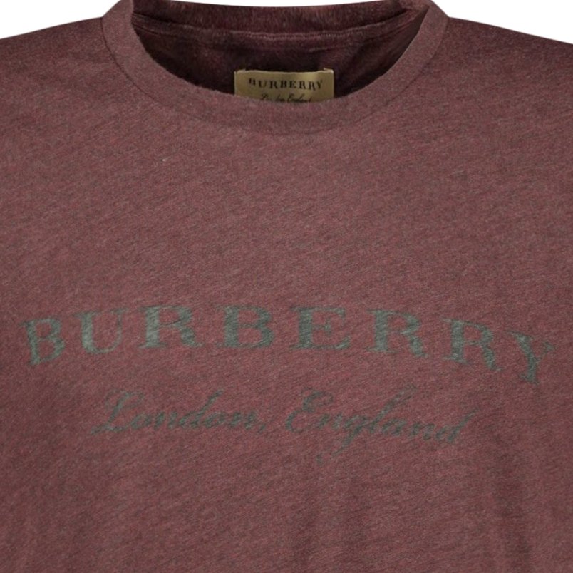 Burberry London England T-Shirt Burgundy - Boinclo ltd - Outlet Sale Under Retail