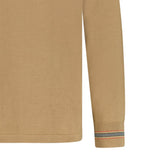 Burberry 'Pace' Long Sleeved Wool Polo-Shirt Camel - Boinclo ltd - Outlet Sale Under Retail