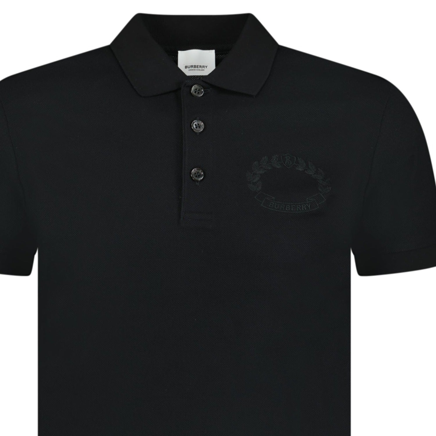 Burberry 'Walworth' Crest Polo-Shirt Black - Outlet Sale Always