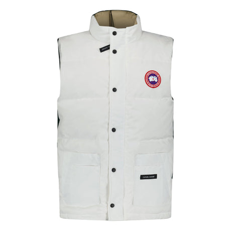 Canada Goose 'Freestyle' Gilet Jacket White & Khaki - Boinclo ltd - Outlet Sale Under Retail