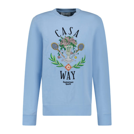 Casablanca 'Casa Way Pale' Sweatshirt Blue - Boinclo ltd - Outlet Sale Under Retail