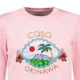 (Womens) Casablanca 'Okinawa' Embodied Graphic Sweatshirt Pink - Boinclo ltd - Outlet Sale Under Retail